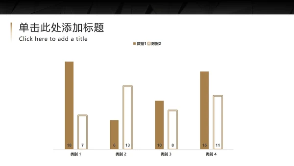 黑底金框商务高级PPT模板