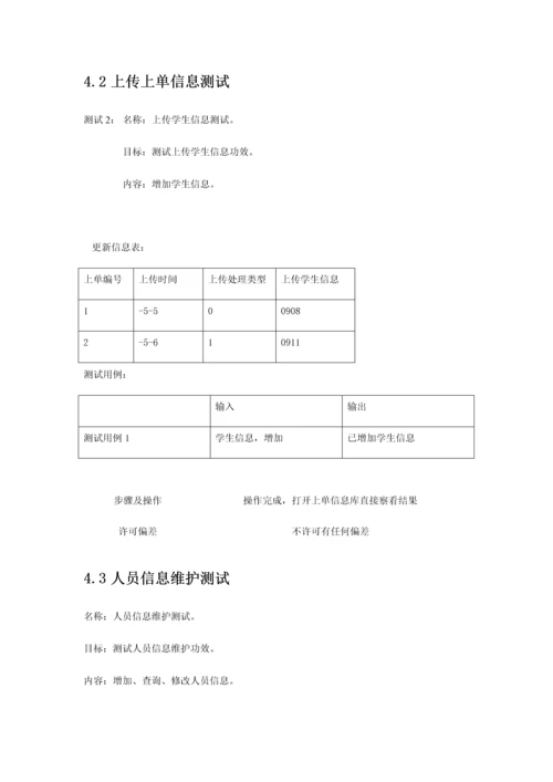 学生信息综合标准管理系统软件测试专题计划.docx