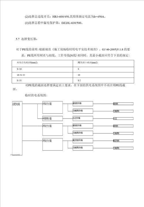 桩基工程临时用电方案