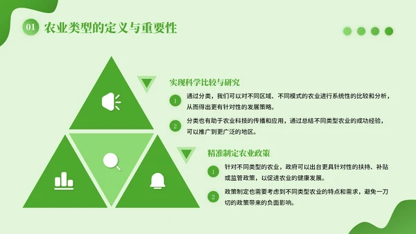 绿色插画风全球农业生产类型PPT模板