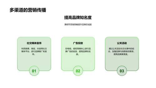 清明节营销策略报告PPT模板