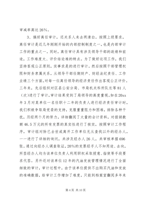 公安内审工作经验材料.docx