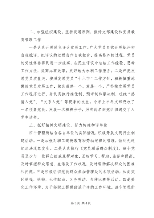 抽水站党建工作交流材料.docx