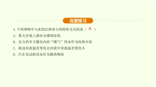 人教版 初中物理 九年级全册 13.3比热容 第1课时课件（28页ppt）