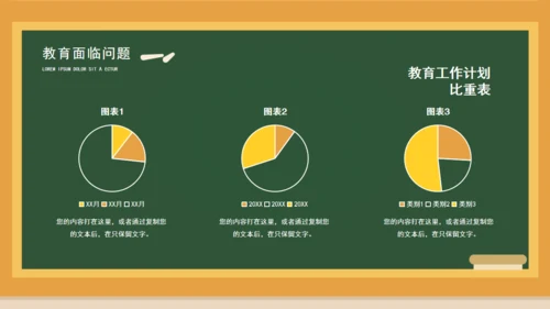 卡通黑板学校教师课件通用PPT模板