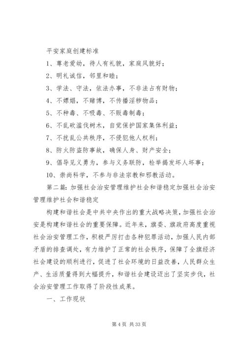 加强社会治安综合整治全力维护社会和谐稳定.docx