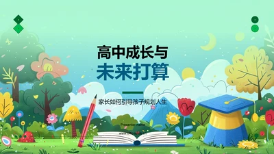 高中成长与未来打算PPT模板