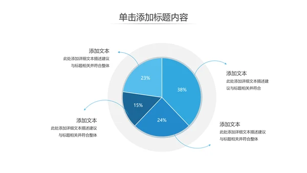 蓝色欧美风企业宣传工作汇报通用PPT模板