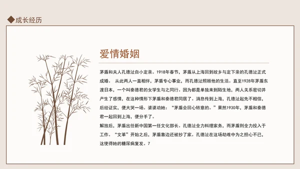 著名作家茅盾先生事迹学习PPT课件