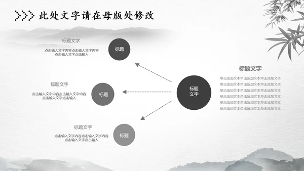 水墨中国风古风古诗清明节国学PPT模板