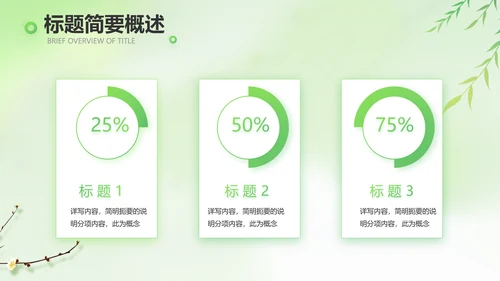 绿色清新春天来了春季旅游相册PPT