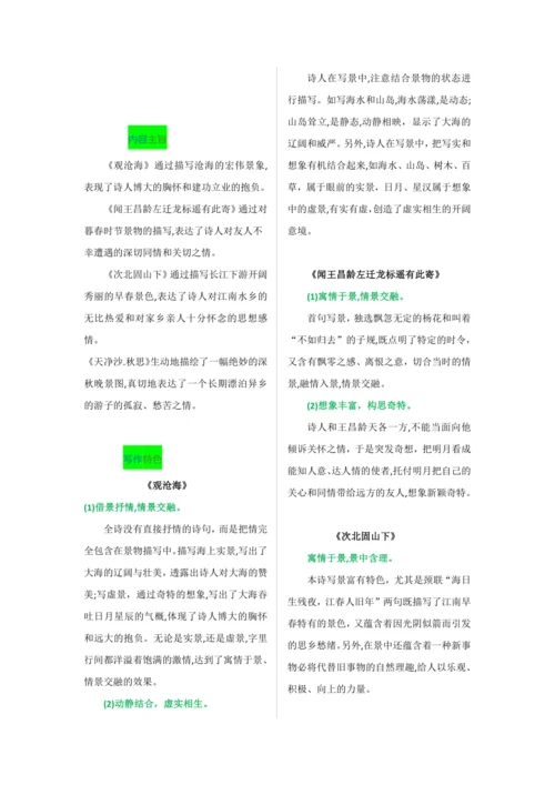第一单元 第四课 古代诗歌四首-【教材解读】2022-2023学年人教部编版语文七年级上册