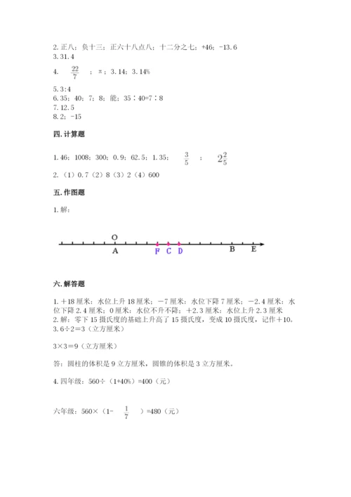 北师大版小学数学六年级下册期末检测试题（黄金题型）.docx