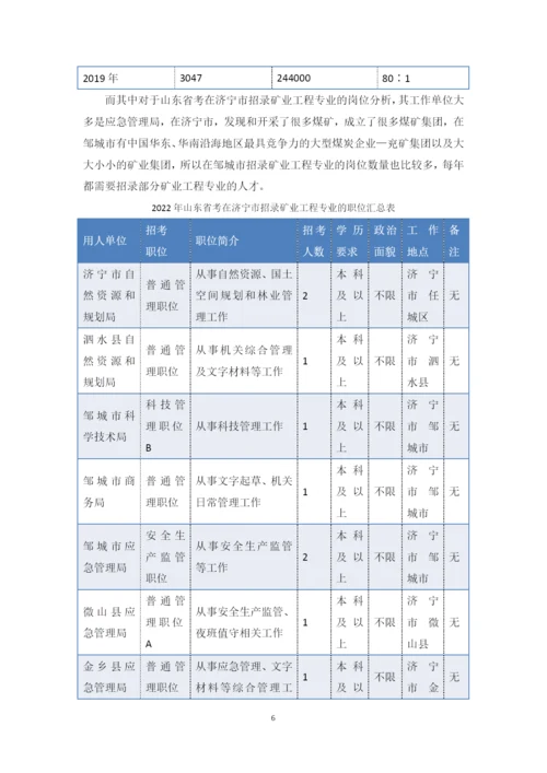 13页5700字矿业工程专业职业生涯规划.docx