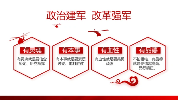 红色党建党支部年终总结述职报告学习教育PPT