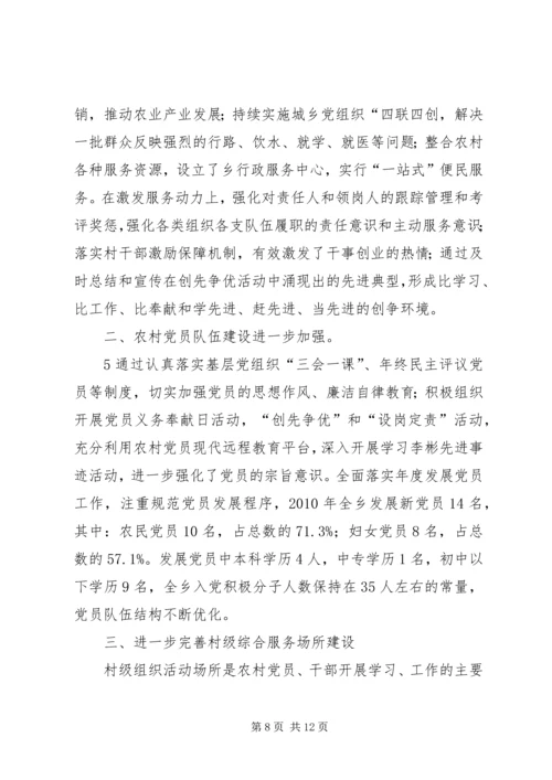 乡镇基层组织建设工作例会讲话材料.docx