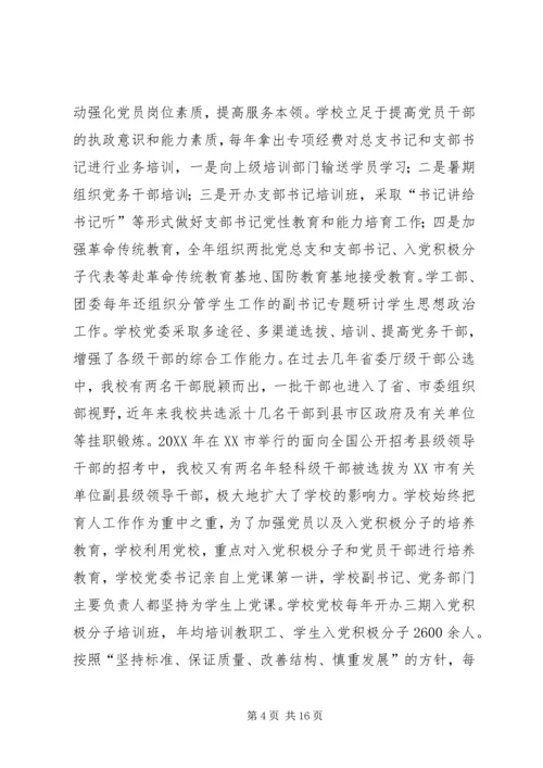 学院基层组织建设专题调研汇报材料.docx