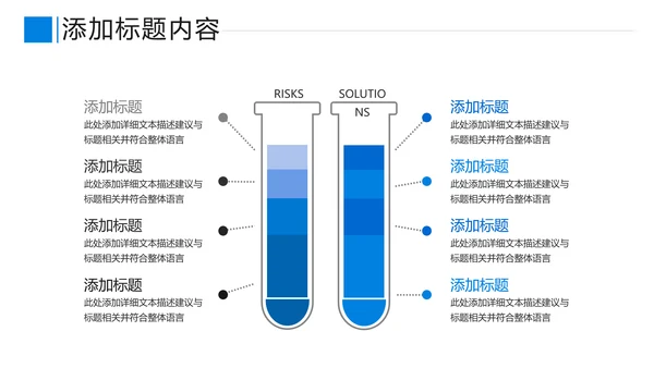 蓝色化学实验医疗科技实验室科研PPT模板