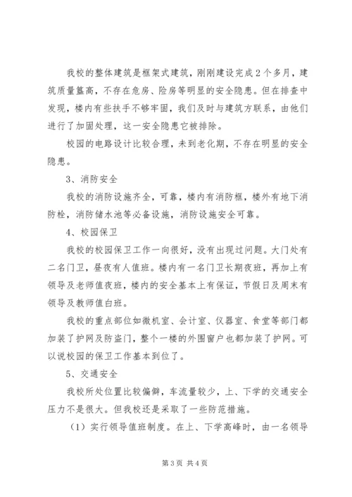 小学安全专项整治工作报告.docx