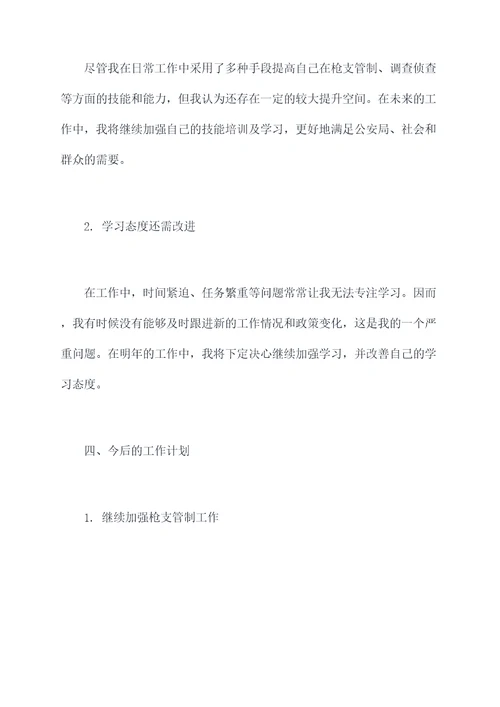 2017公安局个人总结