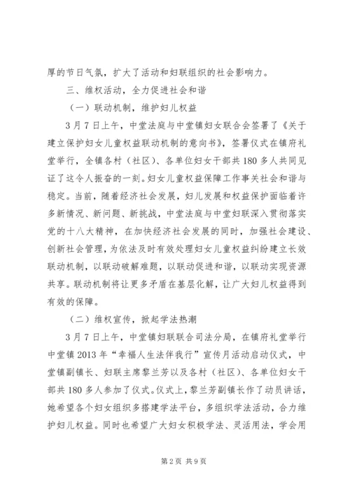 乡镇纪念三八妇女节活动情况总结_1.docx