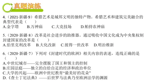 世界古代史（1-4单元）期中复习课件（50张PPT）
