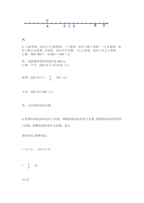 最新苏教版小升初数学模拟试卷及参考答案（模拟题）.docx