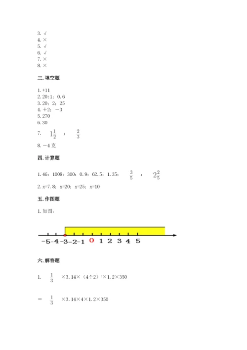 沪教版小学六年级下册数学期末综合素养测试卷精华版.docx