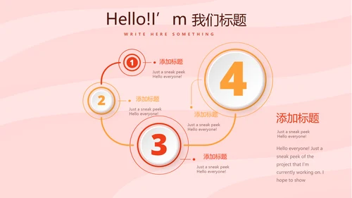 粉色时尚汉堡美食动态PPT