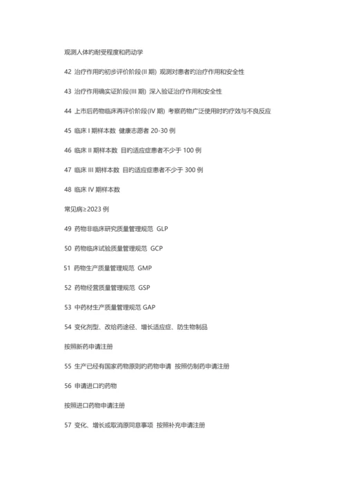 2023年执业药师药事管理与法规必考要点总结汇总.docx