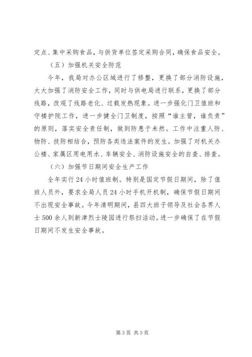 县民政局安全生产工作报告.docx