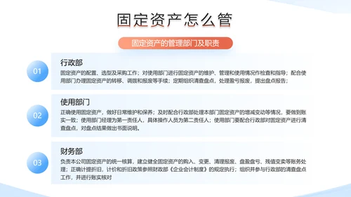 财务部企业固定资产管理培训PPT模板