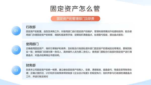 财务部企业固定资产管理培训PPT模板