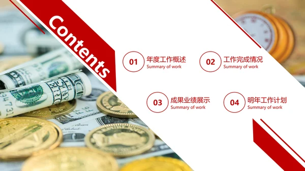 金融理财银行工作总结年终汇报PPT模板