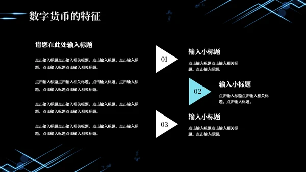 数字货币现状及发展方向通用PPT模板
