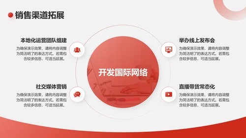 红色商务风2025年度销售工作计划PPT模板