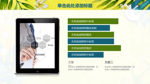动感活力夏日旅行社商业计划书通用PPT模板