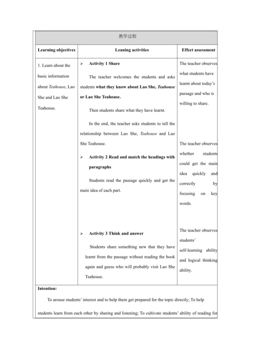 Unit 2 Writing-教学设计