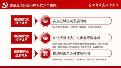 党的十九大报告讲话全文精神学习PPT模板