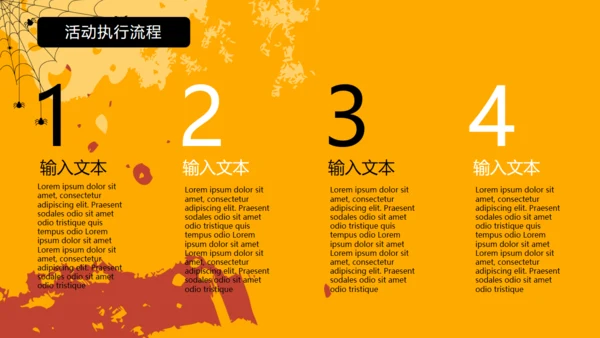 万圣节狂欢夜介绍及流程通用PPT模板
