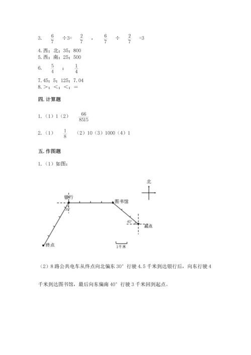 人教版六年级上册数学期中测试卷【考点精练】.docx