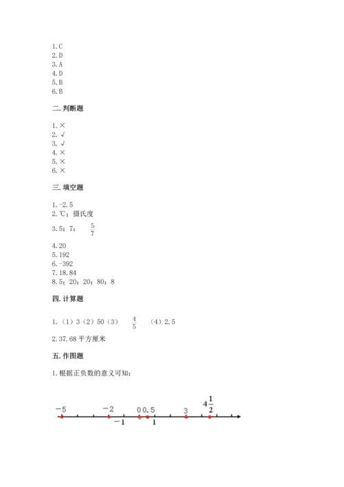 人教版六年级下册数学期末测试卷含答案ab卷.docx