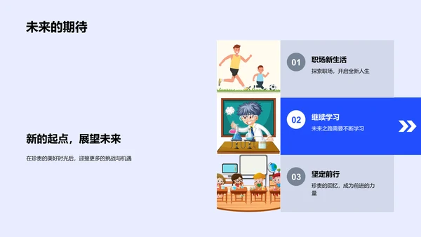 毕业季回顾PPT模板
