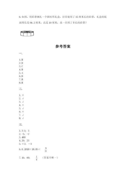 苏教版数学小升初模拟试卷（实用）.docx