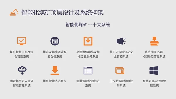 黄蓝插画风智能化矿山技术培训PPT课件煤矿