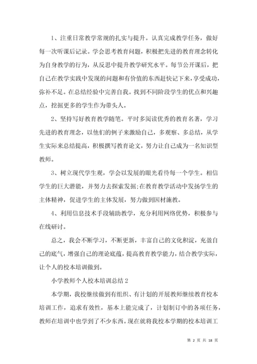 小学教师个人校本培训总结.docx