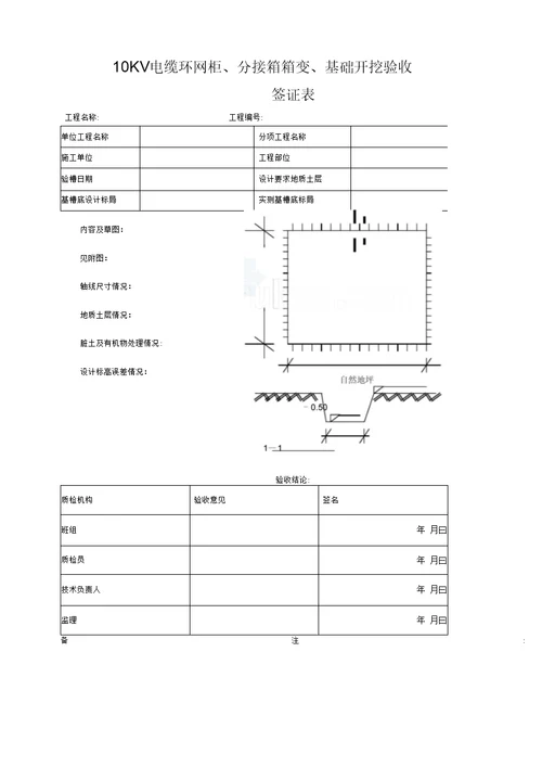 电力安装工程施工表格 secret