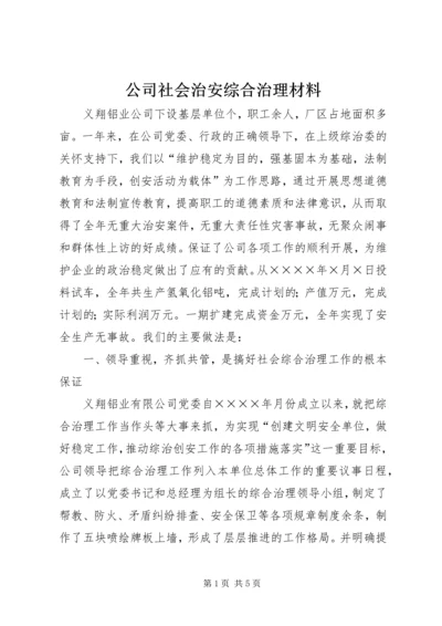 公司社会治安综合治理材料 (4).docx