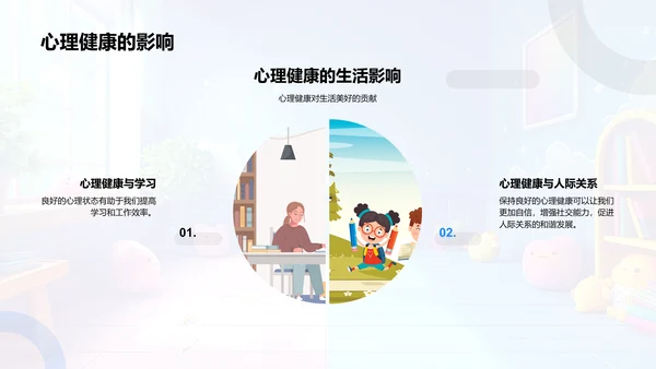 心理健康教育报告PPT模板