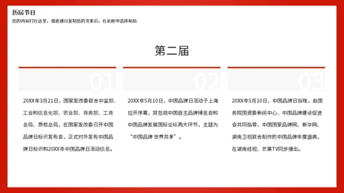 中国品牌日世界分享通用PPT模板